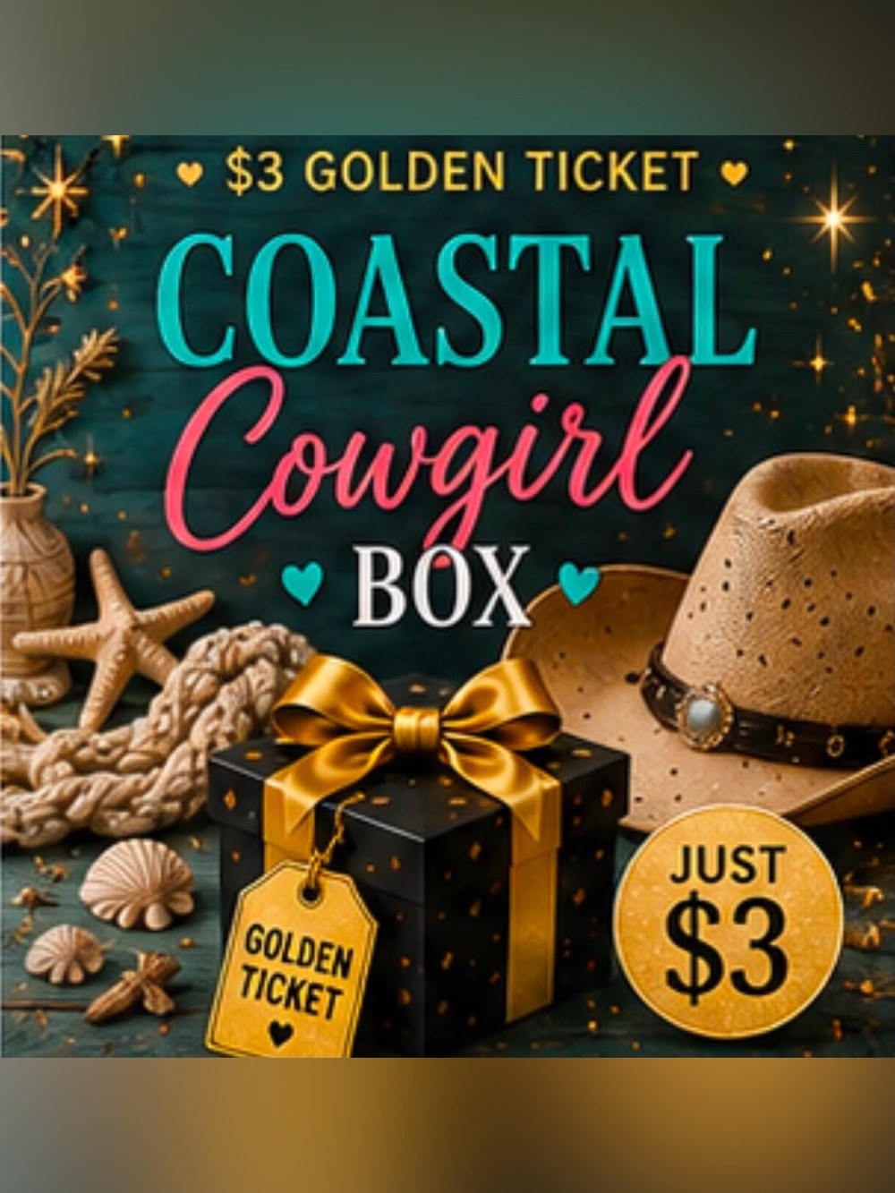 Coastal Cowgirl Boutique Items Mystery Box $200 MSRP